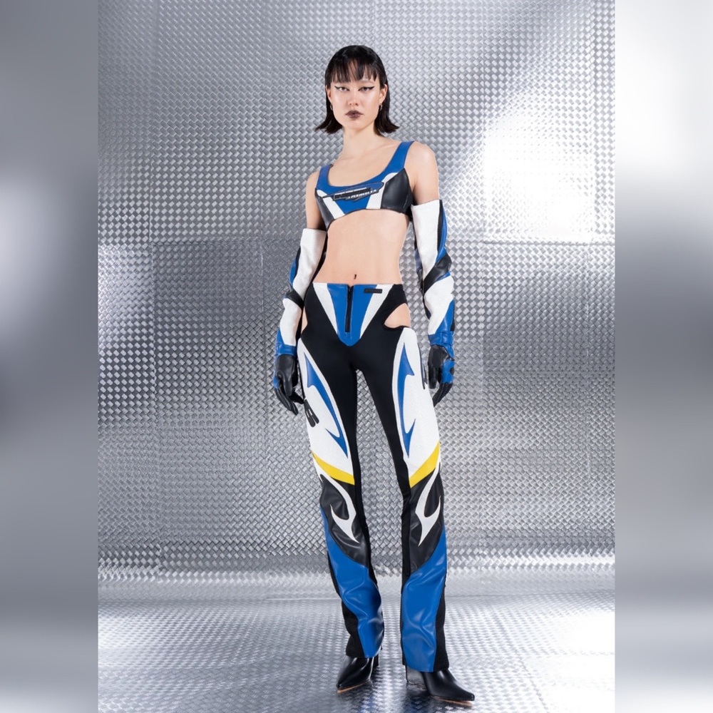 namilia × nfs moto cut out pants